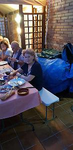 HOMMAGE A N.D. DE SANTA CRUZ A DALIAS DU 7 AU 10 JUIN 2019 (735) REPAS CHEZ ANGE AVANT LE DEPART 